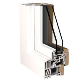 Finstral Lignatec Kunststoff Holz Fenster Schnitt Fluegel Stepline