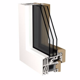 Finstral Lignatec Kunststoff Holz Fenster Schnitt Fluegel Novaline