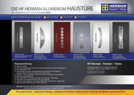 Die HF Herman Aluminium Haustüre